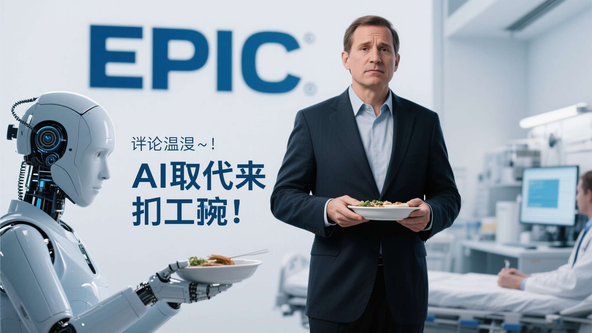 当"AI取代人类工作"的焦虑情绪在各行各业蔓延时，医疗健康科技巨头Epic的高管
